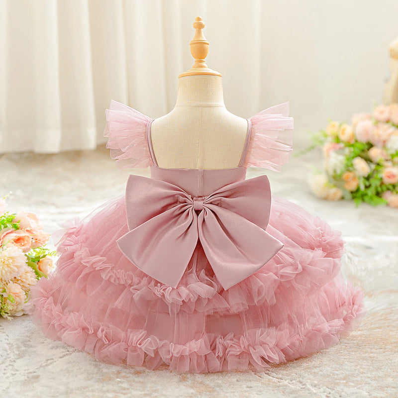 Bridesmaids Party Baby Girls Dress Elegant Birthday Princess Evening Dresses