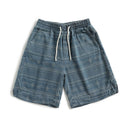 Summer Vintage Ethnic Style Wash Denim Drawstring Loose Shorts Men's
