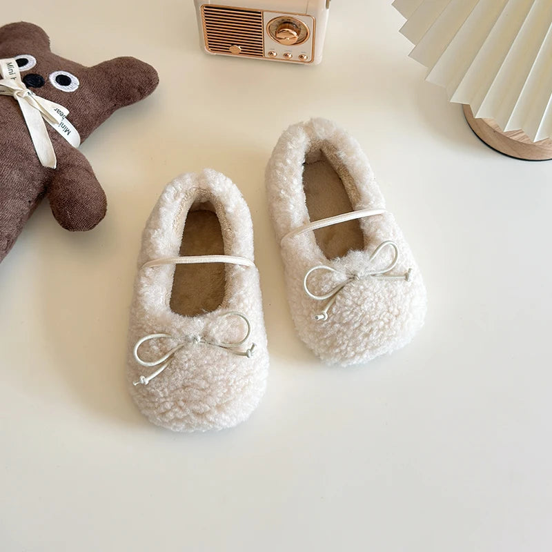 Kids Shoes Winter Toddler Girls Princess Mary Jane Party Dress Flats Ballets Children