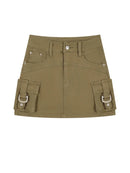 Women's Denim Skirt Vintage High Waist Mini Skirt Streetwear Girls Jean Skirt Summer Clothes