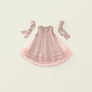 Girls Western Dress Summer Girls Butterfly Knot Mesh Princess Dress Birthday Dress