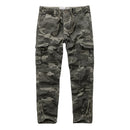 Mens Cargo Pants Camouflage Cotton Pockets and Leg Opening Zipper Loose Trousers
