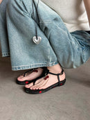 Summer Shoes Wedges Low Heels Emboridery Sweet Gladiator Flip Flops Elegant Women Sandals