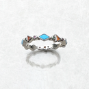 Ring Paradisiacal Turquoise 925 Sterling Silver For Women Summer Bohemia Gift