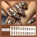 Leopard Press on Nails Stiletto Leopard False Nails Long Stiletto Press on Nails