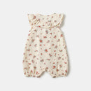 Infant Girls Romper Flower Printing Newborn Playwear Sleeveless Summer Baby Girl Clothes