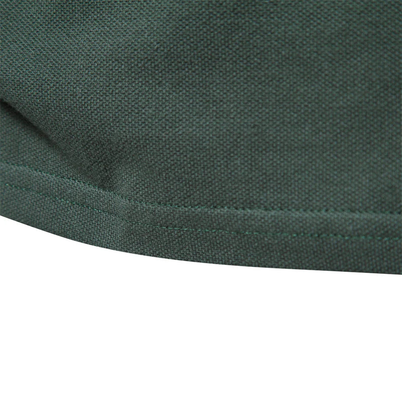 Cotton Solid Men Polos Casual Stand Collar Short Sleeve Polos for Men Male Summer