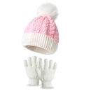 Baby Hat Gloves Winter Warm Knitted Baby Boys Girls Hat Bonnet Soft Toddler Kids Cap Beanies Christmas Gift