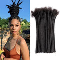 Kinky Straight Human Hair Dreadlocks Loc Extensions Crochet Braids Hair Extensions