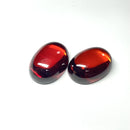 Red Machine Cut 5A Quality CZ Gemstone Flat-back Cabochon Cubic Zircon Stone