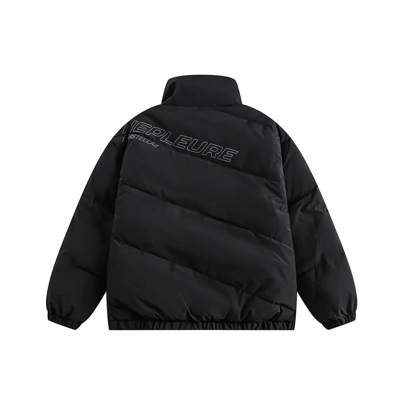 Winter Thick Jacket Parka Men Patchwork Padded Jacket Coat Warm Streetwear Jackets Men Clothing