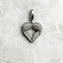 925 Sterling Silver Angel Wings Heart Charm Pendants Gift For Jewelry