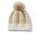 Natural Cashmere Winter Hat for Women Female Cashmere Knitted Beanies Cap hat Thicken Skullies Beanies