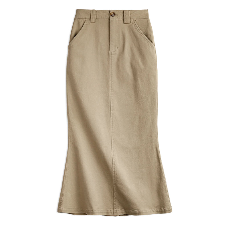 Skirt for Women Versatile Elegant Long Half-body Skirt Dress Slight Stretch