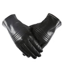 Winter Real Leather Gloves Men Black Genuine Touch Screen Glove Fleece Lined Warm Soft