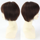Pixie Cut Wig for Women Short Human Hair Big Cap Soft Lightweight Silk Base Cover Breathable for Daily Wear