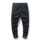 Spring Men Cotton Cargo Pants Mens Multi Pocket Military Tactical Trousers Autumn Solid Breathable Bermuda Jogger Pants Male