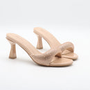 Rhinestone Slippers Ladies Slides Summer Female Open Toe Elegant Dress Shoes Sandals for Women