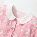 Girls Dresses Floral  Rabbit Collar Party Birthday Toddler Clothing Kids Frocks