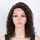 Ombre Gold Short Bob Lace Front Wig Glueless Human Hair T Part Wig Curly Pre Plucked Hairline With Baby Hair