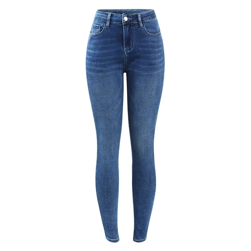 Pencil Jeans For Girls Streetwear Stretchy Skinny Denim Pants Trousers Jeans For Women