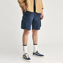 Men Cropped Casual Pants Cargo Elastic Waist Tie Shorts Outdoor Clothing