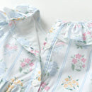 Baby Girls Dress Set Girl Smocked Floral Dress Kids Boutique Clothes Children Birthday Baptism Frocks