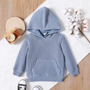 Toddler Boy Solid Pocket Design Hoodie Sweatshirt