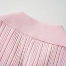 Elegant Summer Knitting Sweater Dresses for Women Pink Dress Female