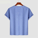 Men Casual Solid Simple Male Short Sleeves Tees