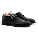 Black Monk Straps Men Shoes Designer Wedding Dress Genuine Leather Best Handmade Business Shoes for Man