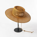 Hollow Big Brim Beach Straw Hats For Women With Straps Design Summer Sun Hats Lady Panama Fedora Hat