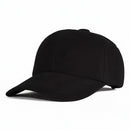 Black baseball cap on a white background, Obroi