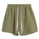 Women Summer Sport Casual Mini Shorts High Waist Striped Wide Leg Shorts Female Trousers Outwear Women Sexy Shorts