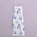 Casual Women Dress Zipper Sleeveless Straight Summer Chic Long Beach Dress