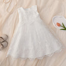 Bridesmaid Baby Girls Party Dress Elegant Baptism Princess Wedding Dress First Kids Clothes