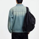 Men's Casual Denim Jacket Style Loose Workwear Jacket Top