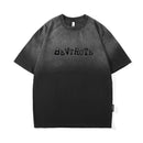 Men Gradient Washed Summer Loose Casual T-shirts Streetwear Oversize T Shirt
