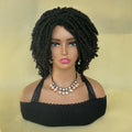 Bob Braided Wig Synthetic Faux Locs Crochet Twist Braiding Wig Dreadlocks Short Wigs For Women