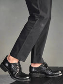 Autumn Men Formal Shoes Genuine Leather Dress Shoes Round Toe Lace Up Oxfords