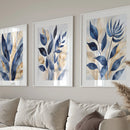 Retro Botanical Abstract Modern Leaves Art Poster Canvas Painting Wall Prints Picture for Living Room Home Decor