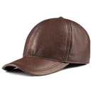 Brown leather cap on a white background, Obroi