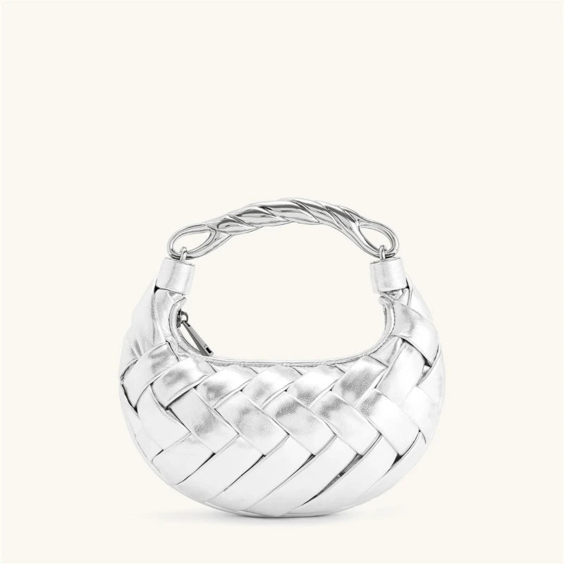 Women's Casual Small Handbag Designer Hand-woven Luxury Matte Texture Crossbody Bag