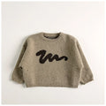 1-6Y Kids Sweaters Loose Style Girls Knitwear Boys Pullover Children Knit Outfit Girls Clothing