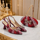 Ladies Shoe and Bag Set Latest Designers Shoes and Bags Set for Women Italian Matching Shoes and Bags