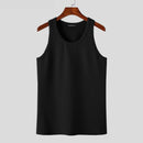 Men Tank Tops Sleeveless Solid All-match Simple Male Clothing Casual Male Waistcoat