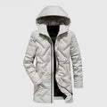 Men Down Jacket Duck Coat Hooded Parkas Male Long Trench Clothing Winter Thicken Outerwear Solid Windbreaker