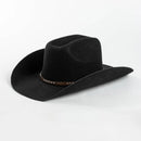 Wool Western Cowboy Hats Vintage Jazz Hat Men's Gentleman Cloche Church Caps