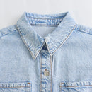 Vintage Washed Straight Women Denim Dress Women