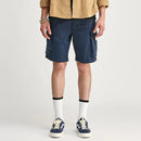 Men Cropped Casual Pants Cargo Elastic Waist Tie Shorts Outdoor Clothing